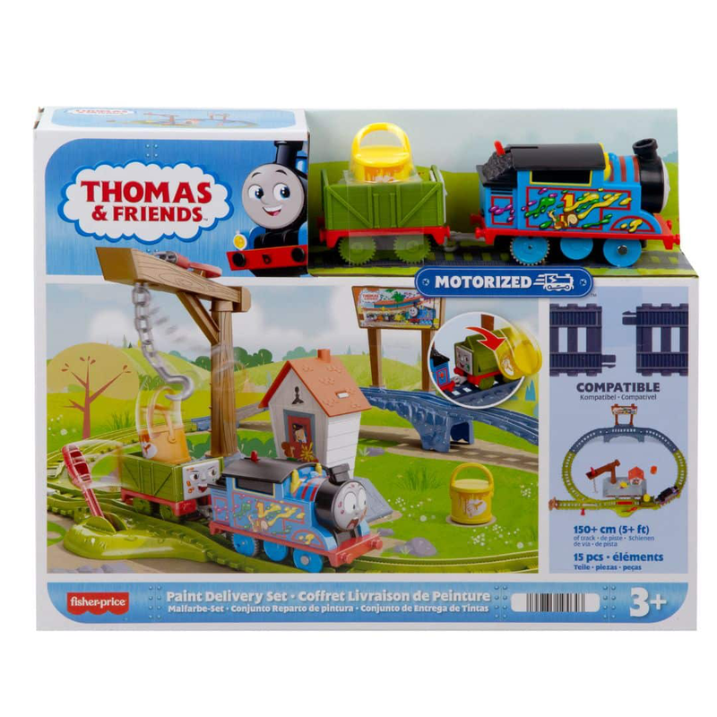 Product image: Fisher-price thomas & friends paint delivery motorised train set, , medium-null