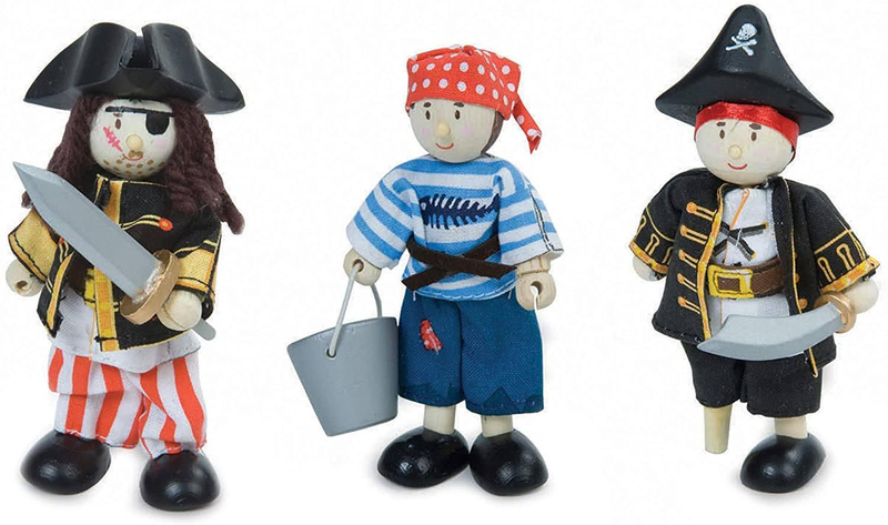 Product image: Le toy van wooden pirates collection budkins gift pack, , medium-null