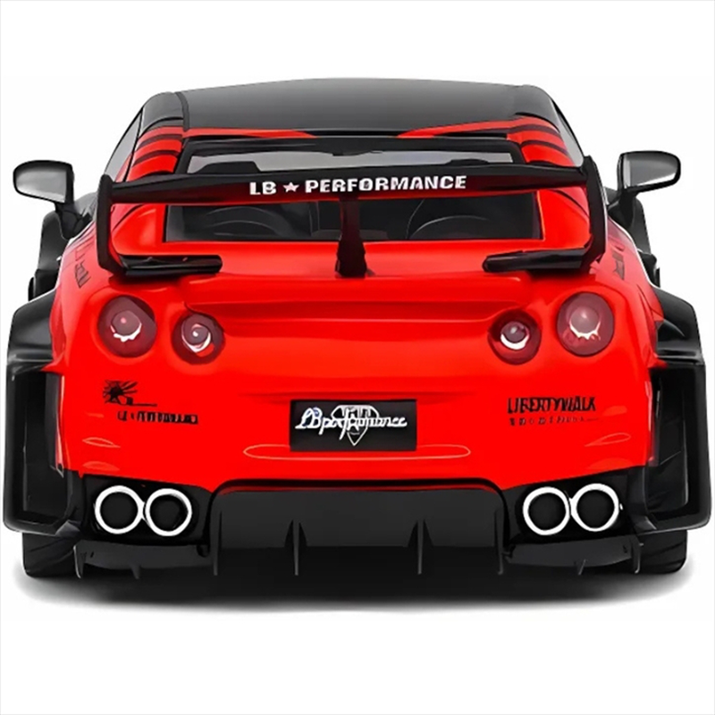 Solido 1/43 2020 nissan gt-r r35 liberty walk, red/black, , medium-null