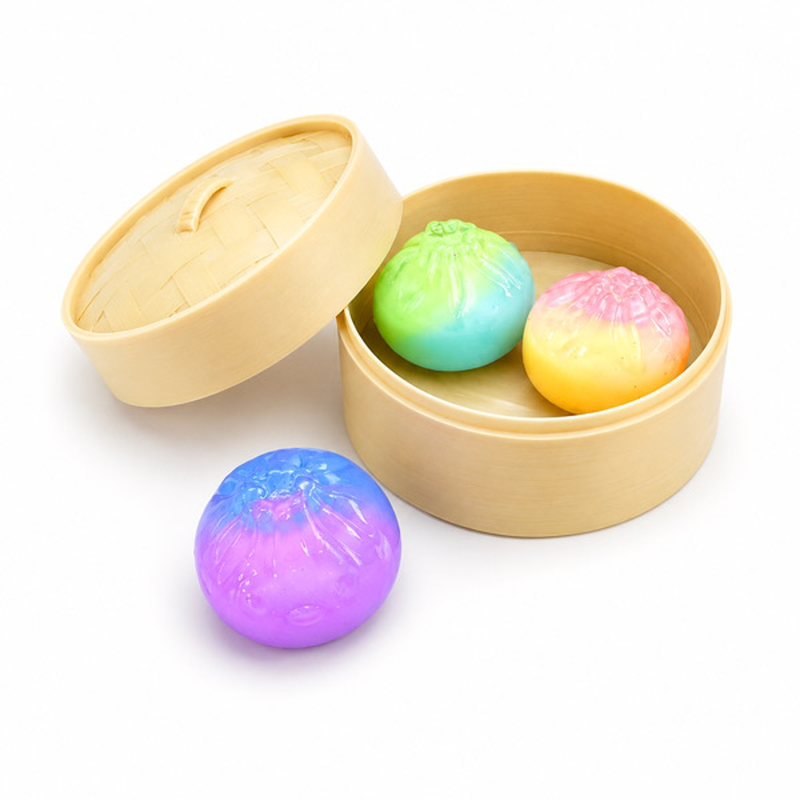 Squishy steamed bun dumpling jelly 3in1 surprise, , medium-null