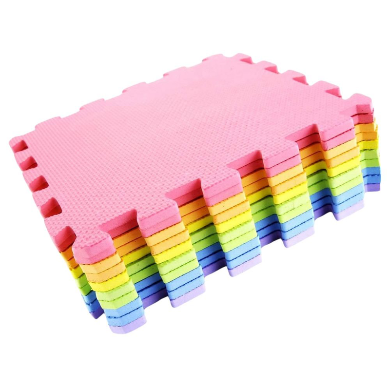 Product image: Παιδικό πάζλ χαλάκι πατώματος 9 τεμαχίων 32x32cm πολύχρωμο, , medium-null