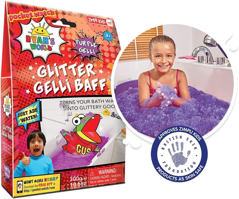 Zimpli kids ryan's world gelli baff 300g - purple, , medium-null