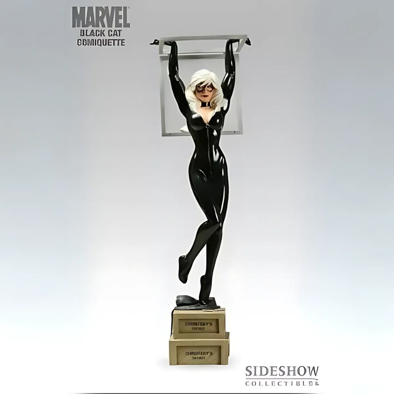 Product image: Marvel sideshow black cat comiquette statue mib #1149/1500exclusive polystone statue, , medium-null