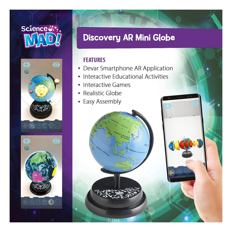 Science mad ar mini globe, , medium-null