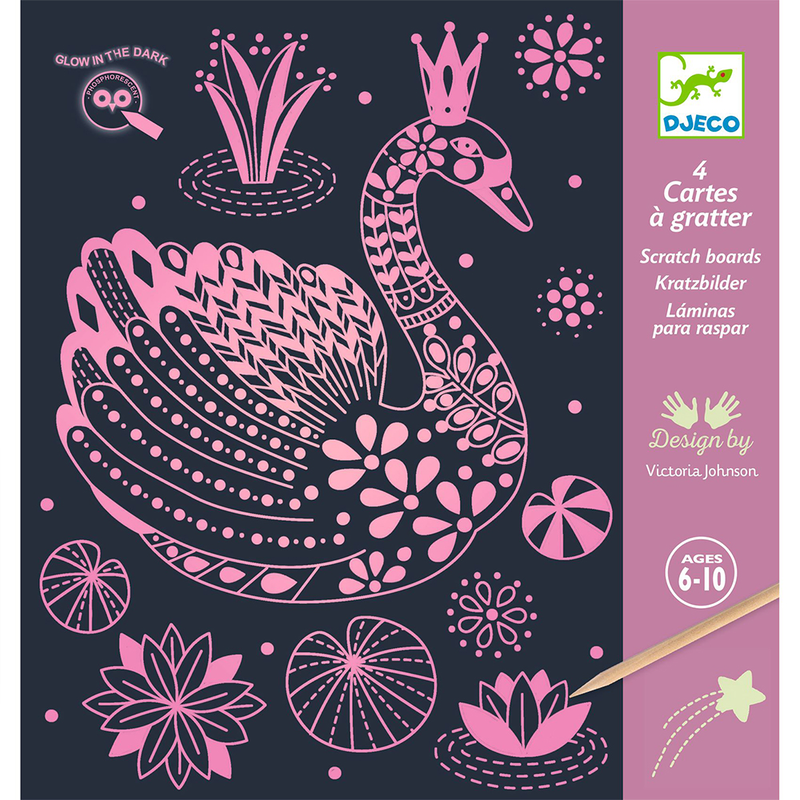 Djeco art and craft small gifts for older ones - scratch cards wonderful world, , medium-null