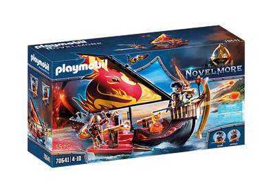 Playmobil 70641 burnham raiders fire ship, , medium