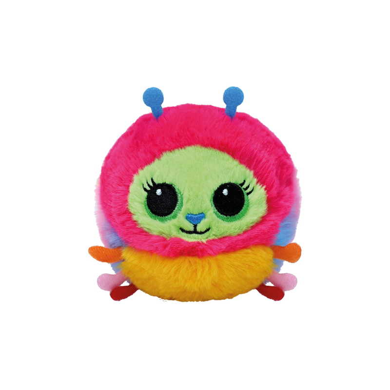 Ty beanie bouncers crystal plush bounce ball caterpillar pink, , medium-null
