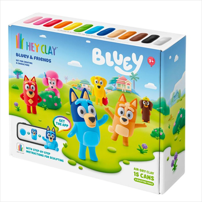 Hey clay 15031 bluey  friends series collections 15pcs 440080, , medium