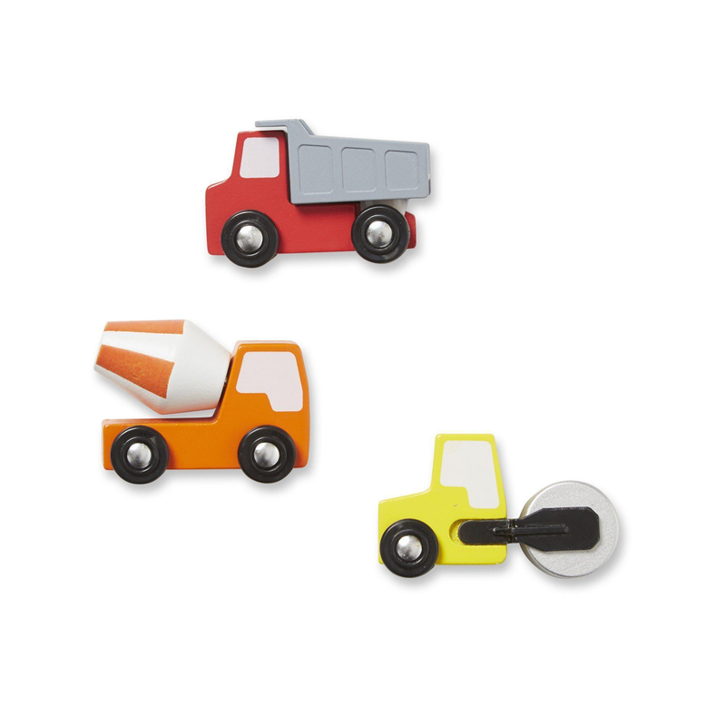 Melissa & doug 19407 round the construction zone work site rug & vehicle set image number null