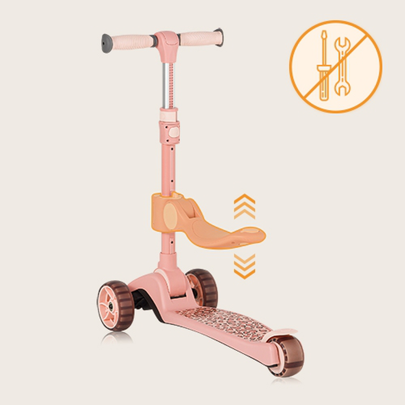 Franky pink rose 2 in 1 balance scooter-null