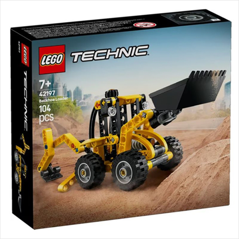 Lego 42197 technic - backhoe loader, , medium-null