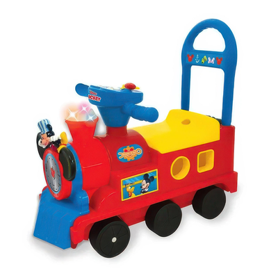 Disney my first steps mickey train ride-on, Red, medium