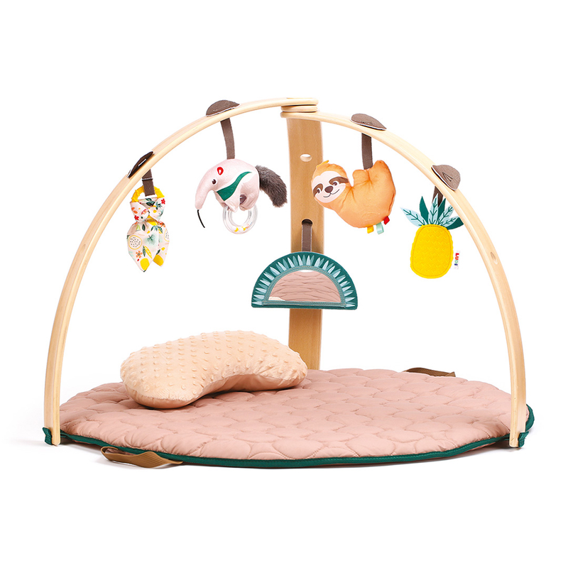 Wooden baby gym with 5 activities jungle, , medium-null