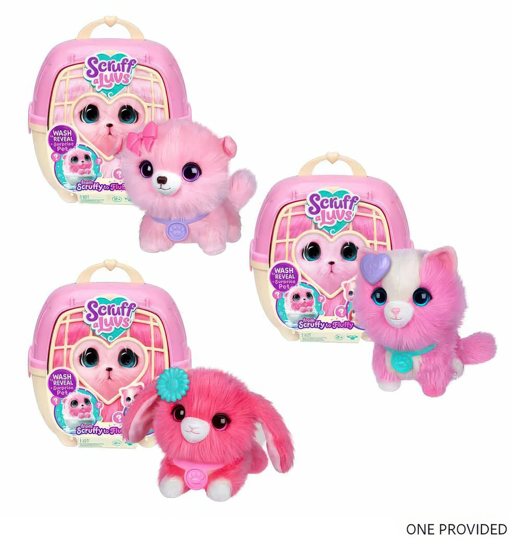 Scruffaluvs pet scruffs assorted pink plush toy, , medium-null