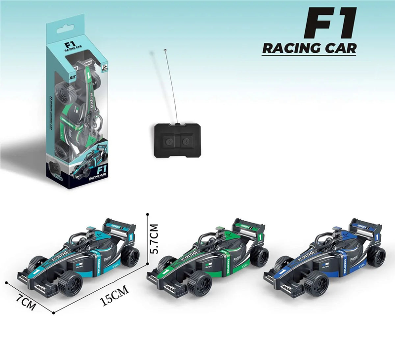 Mini 2-channel f1 rc remote controlled racing car - assortment image number null