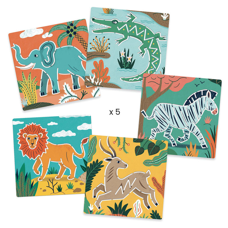 Djeco wild animals, , medium-null