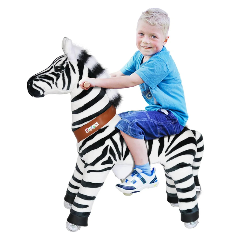 Ponycycle mechanically walking ride-on - zebra - age 4- 8, , medium image number null