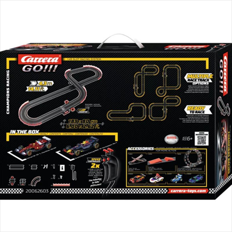 Carrera go!!! Ferrari  rebull formula 1 - champions racing set 20062603, , medium-null