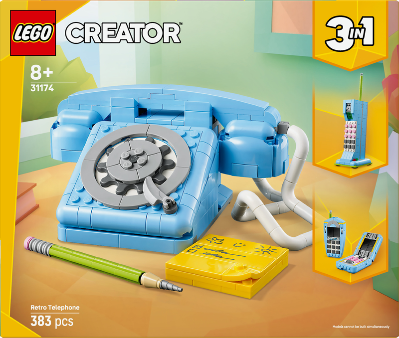 Lego creator retro telephone 31174 &gamma;&iota;&alpha; &eta;&lambda;&iota;&kappa;ί&epsilon;&sigmaf; 8+ 383&tau;&mu;&chi;, , medium-null