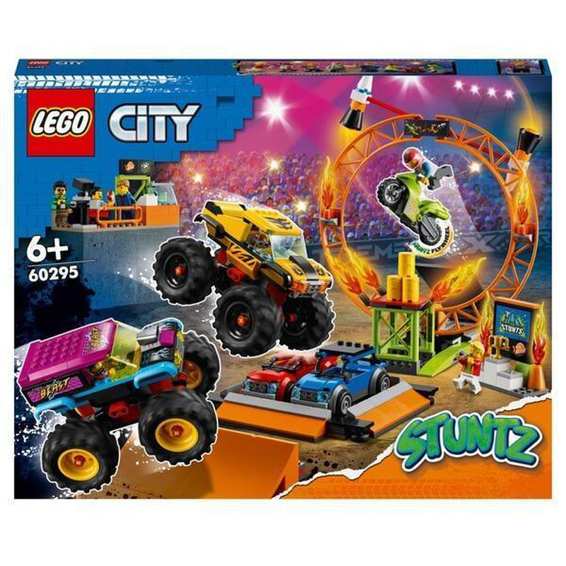 Product image: Lego city 60295 stuntz stunt show arena & monster truck toys set, , medium-null