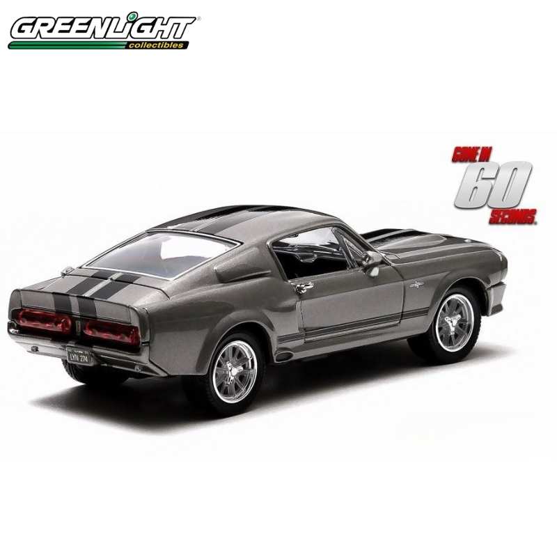 Product image: Greenlight 1/43 1967 ford mustang *eleanor* gone in 60 seconds 2000, tungsten grey with black stripe, , medium-null