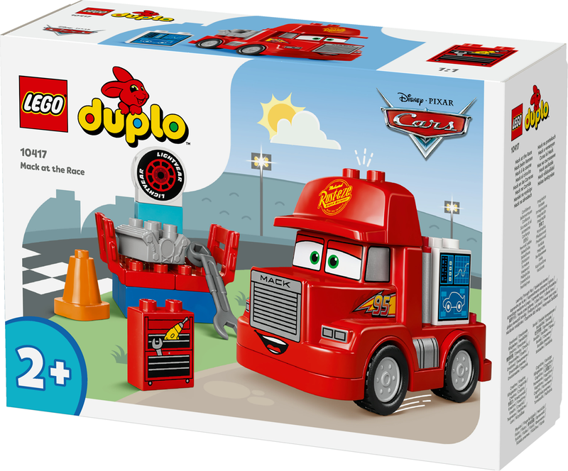 Lego duplo mack at the race 10417 for ages 2+ 14pcs, , medium-null