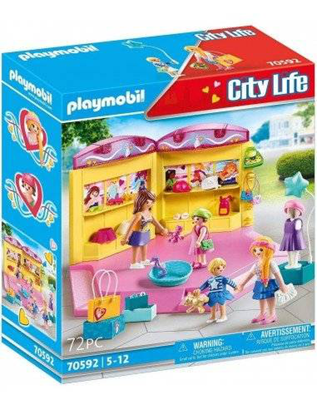 Playmobil 70592 city life childrens fashion store playset, , medium image number null