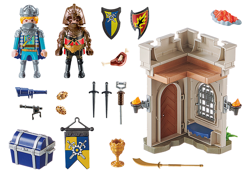 Playmobil 70499 novelmore starter pack - knights fortress, , medium-null