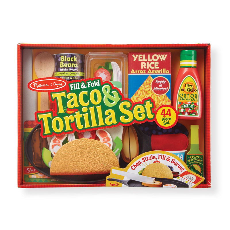 Melissa & doug 19370 fill & fold taco & tortilla set, , medium-null