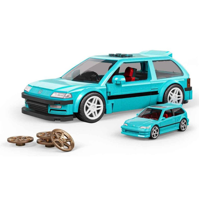 Hot wheels custom &rsquo;90 honda civic ef jhf62, , medium-null