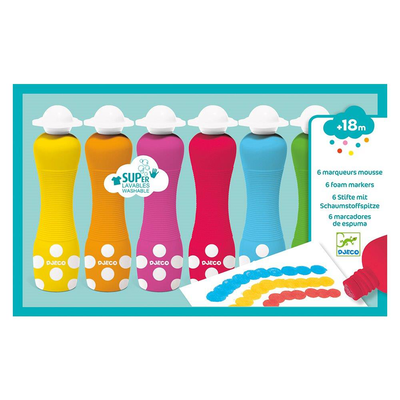 Djeco 6 foarm markers, , medium