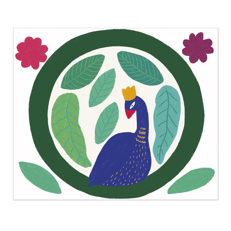 Product image: Peacock paper wall decoration, , medium-null