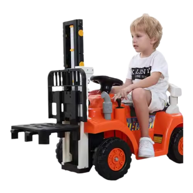 Product image: Ηλεκτρικό αυτοκινητάκι φόρκλιφτ για παιδιά 6v, με τιμόνι, μοχλό ταχύτητας και μουσική-null