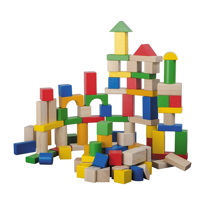 Jouéco® - wooden blocks 100 pcs, , medium-null