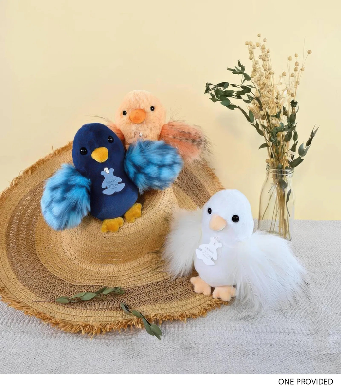 Doudou chick plush 15cm bear story - assorted, , medium-null