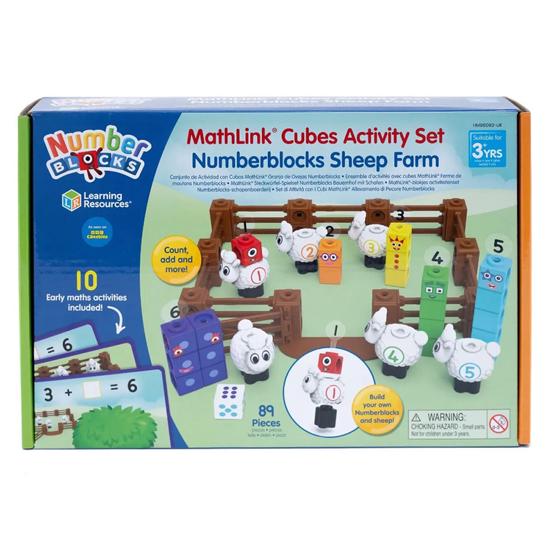 Mathlink cubes numberblocks sheep farm activity set, , medium-null