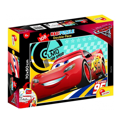 Lisciani disney cars 3 maxi double face puzzle 2 &sigma;&epsilon; 1 &pi;&alpha;&zeta;&lambda; &mu;&epsilon; &chi;&rho;&omega;&mu;ά&tau;&iota;&sigma;&mu;&alpha; 108 &tau;&epsilon;&mu;ά&chi;&iota;&alpha;, 4+ &epsilon;&tau;ώ&nu;, , medium