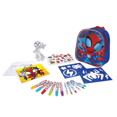 Drawing set in backpack marvel spidey and his amazing friends, , medium