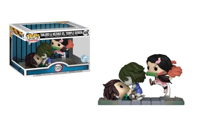 Product image: Funko pop! Moment: demon slayer: kimetsu no yaiba - tanjiro & nezuko vs temple demon #1419 (exclusive), , medium-null