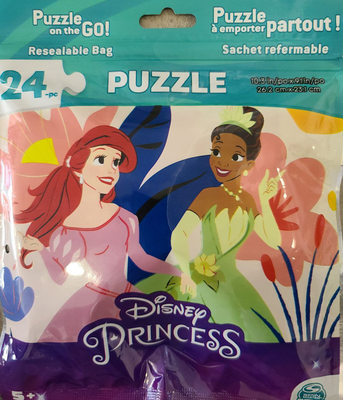 Puzzle on the go disney princess 24pcs, , medium