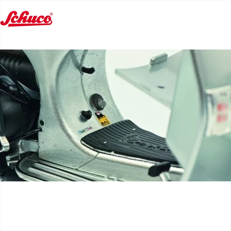 Schuco 1/10 vespa px 125 with luggage carrier 70 years, metallic silver, , medium-null