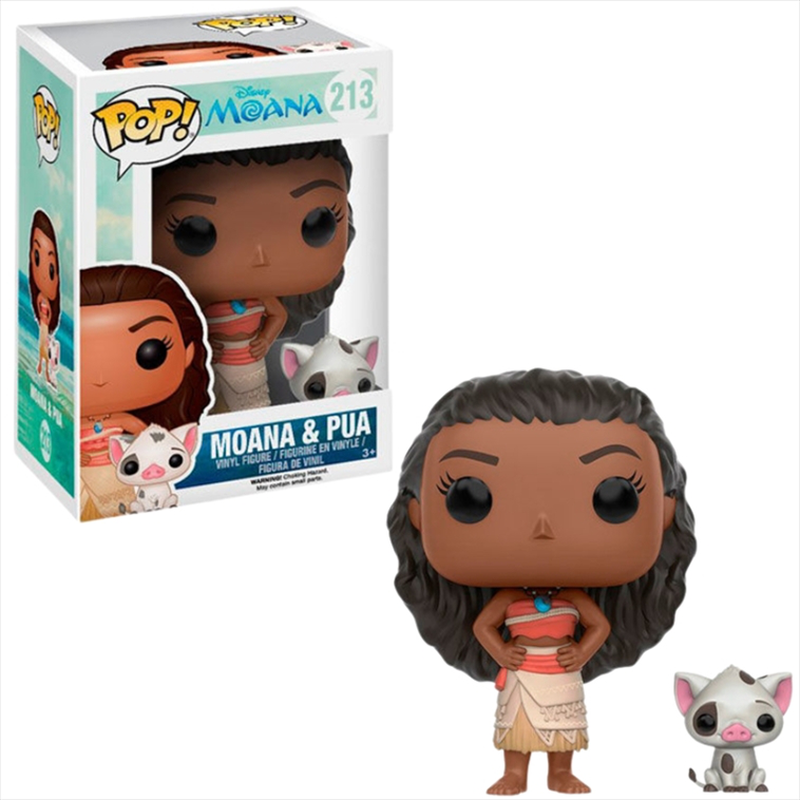 Funko pop! Disney moana - moana  pua #213 vinyl figure, , medium-null