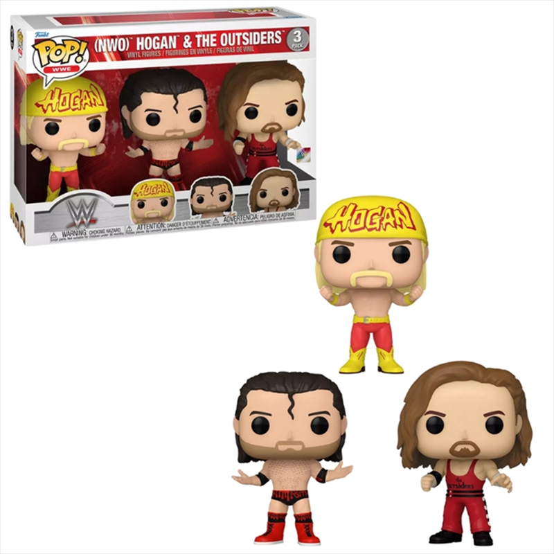 Product image: Funko pop! 3-pack: wwe - nwo hogan outsiders vinyl figures, , medium-null