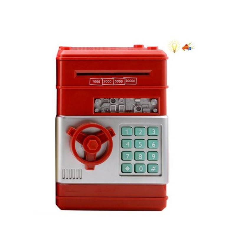 Product image: Ηλεκτρονικός κουμπαράς χρηματοκιβώτιο με κωδικό ασφαλείας σε τρία χρώματα-null