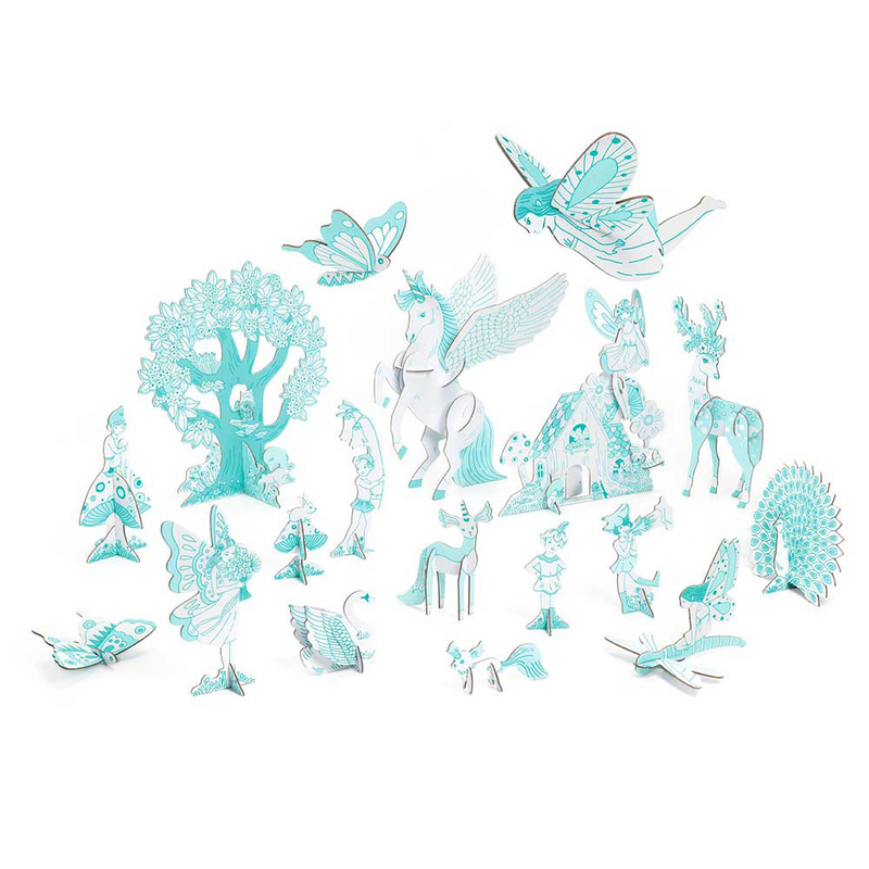 Fairy world - color and assemble, , medium image number null