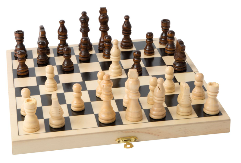 Small foot wooden chess game, , medium-null