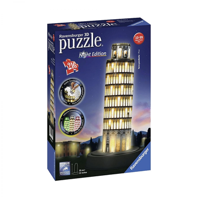 Ravensburger 3d παζλ night πυργος της πιζας led 12515 (216 τεμ.), , medium