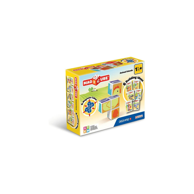 Geomag 132" magicube animal friends building set, , medium-null
