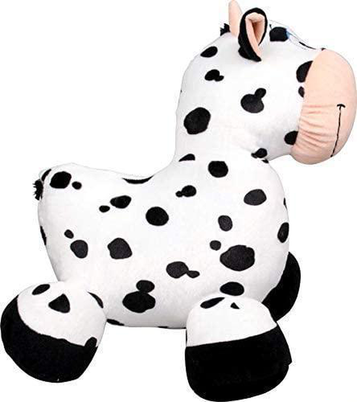 Inflate-a-mals inflatable 20" ride-on cow black/white, , medium-null