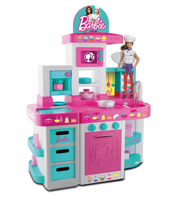 Barbie large kitchen with light and sound, , medium